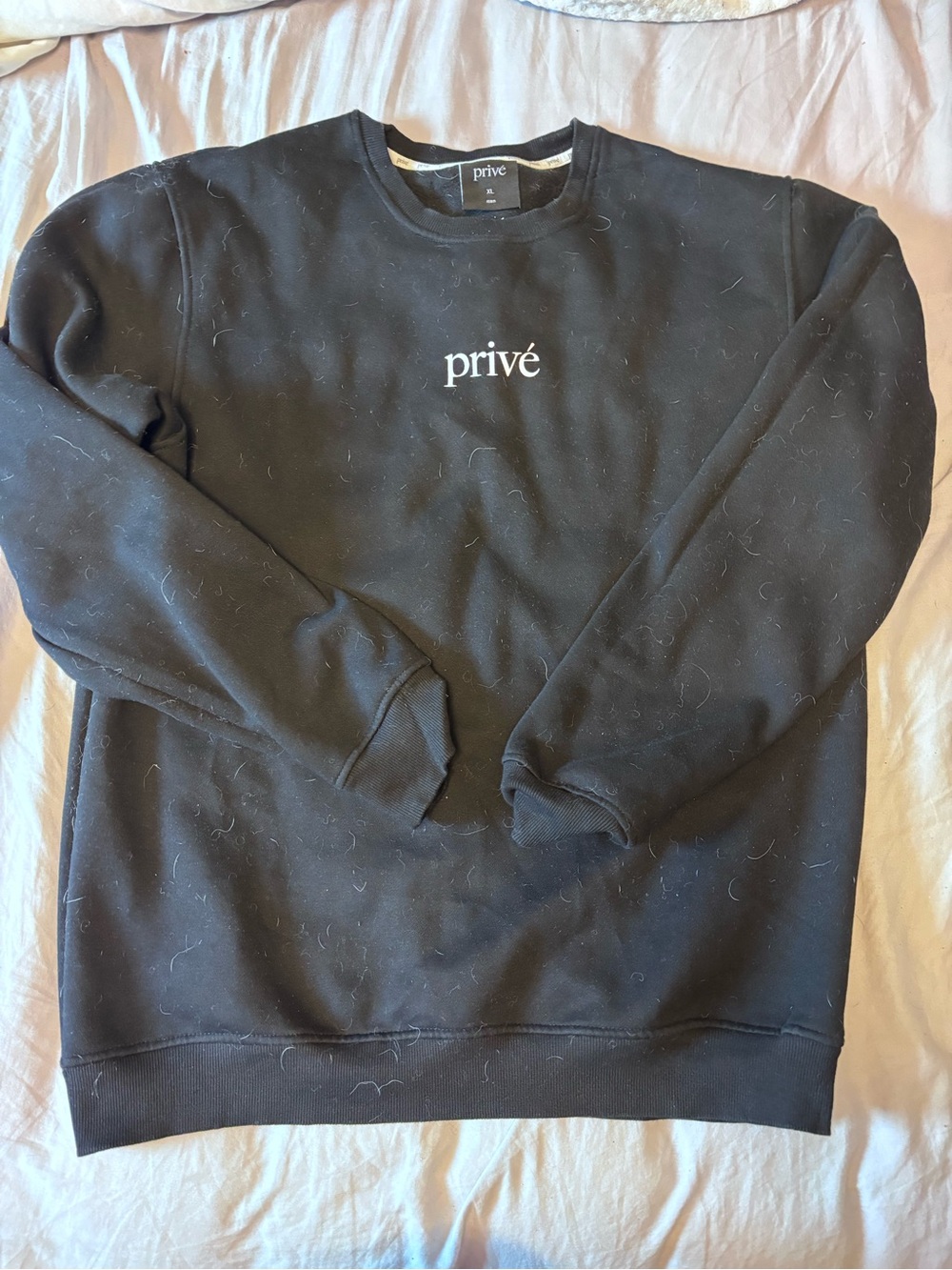 Privé Black Men's Crewneck Sweatshirt